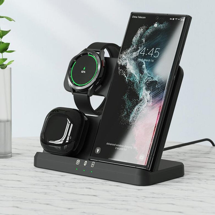Chargeur sans fil 3 en 1 pour montre et écouteurs Samsung série EDCS889 (noir)